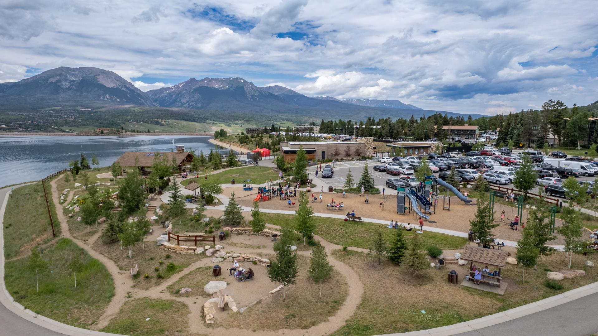 Dillon Marina Park Aerial