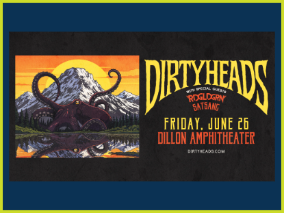 An octopus prominently featured in the concert poster for Dirty Heads