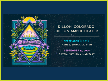 A concert poster promoting Clozee at the Dillon Amphitheater