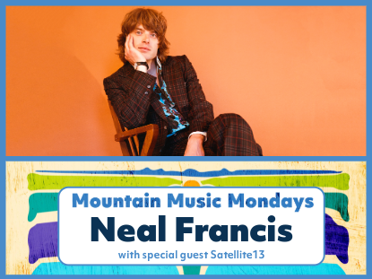 Live performance of Mountain Music Mondays with Neal Francis entertaining the audience