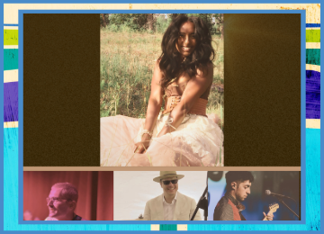 Live performance of Mountain Music Mondays with Ghanay Moueau & The Keepersentertaining the audience